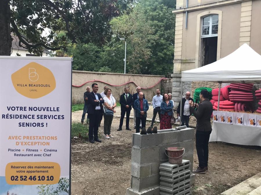 Inauguration du chantier de la résidence "Villa Beausoleil" à Laval